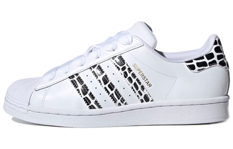 Adidas Originals Superstar White Leopard Stripes Women's