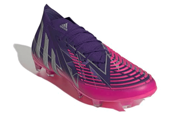adidas Predator Edge.1 Predator Edge.1 FG Hard Ground Natural Grass Fabric Cushioning Slip-Resistant Lightweight Soccer Shoes Unisex Purple Red 5