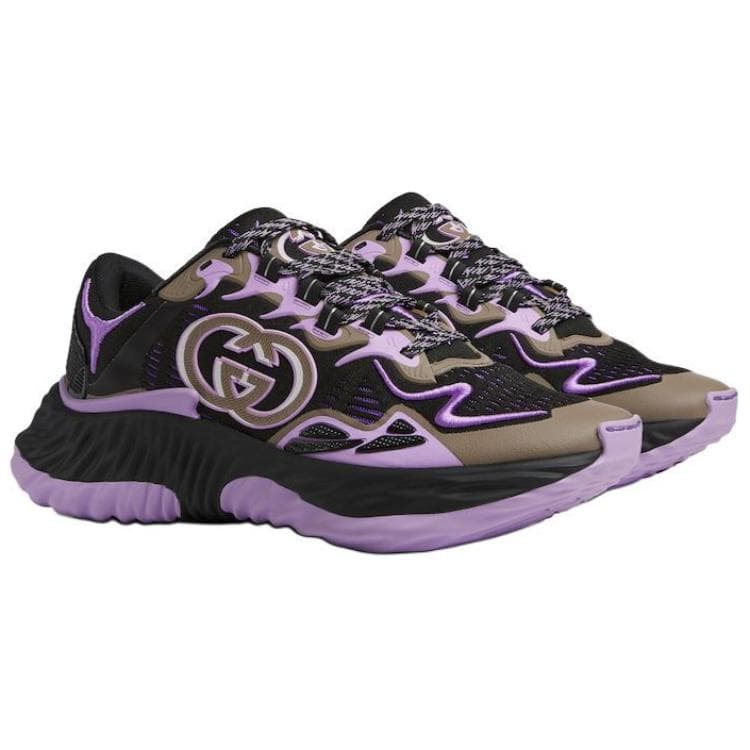 GUCCI Ripple Low-Top Casual Shoes Men's Purple 5