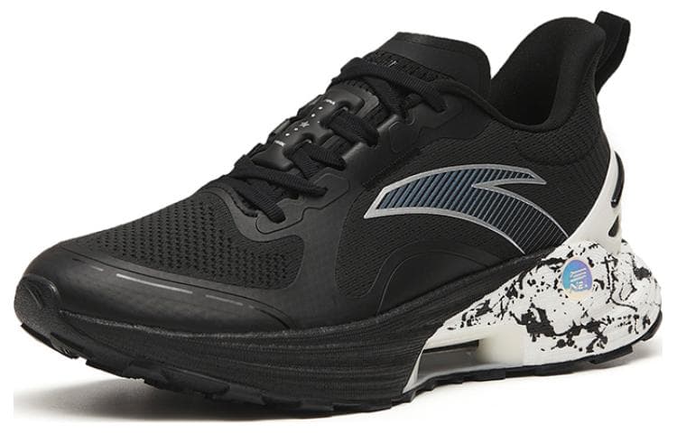 Anta Gen 3.0 Cushioning Anti-Slip And Wear-Resistant Rebound Low-Top Running Shoes Men's Black White 4
