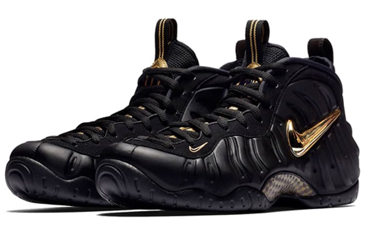 Nike Air Foamposite Pro Black Metallic Gold 6
