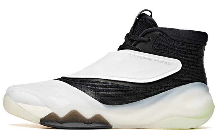 Anta KT6 'Flying White' Cushioning Anti-Slip And Wear-Resistant High-Top Basketball Shoes White Black 2