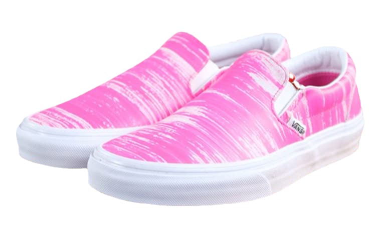 Vans Slip on Pink/White Women's 4
