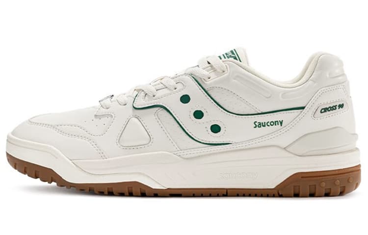 Saucony Cross 90 Low-Top Skateboard Shoes Unisex White Green