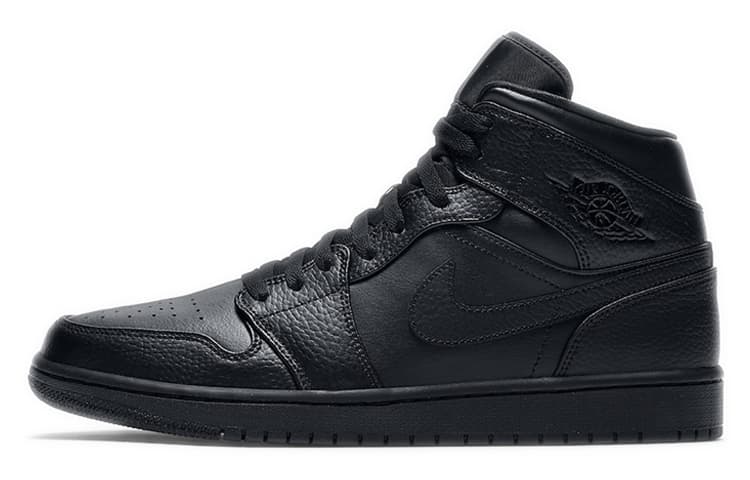 JORDAN 1 Mid Triple Black 2