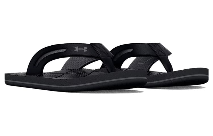Under Armour Marathon Key 5 Sandal 'Black Stealth Grey' 5