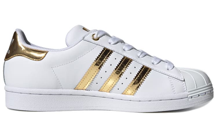 Adidas Originals Superstar Metal Toe White Gold Metallic Women's 3