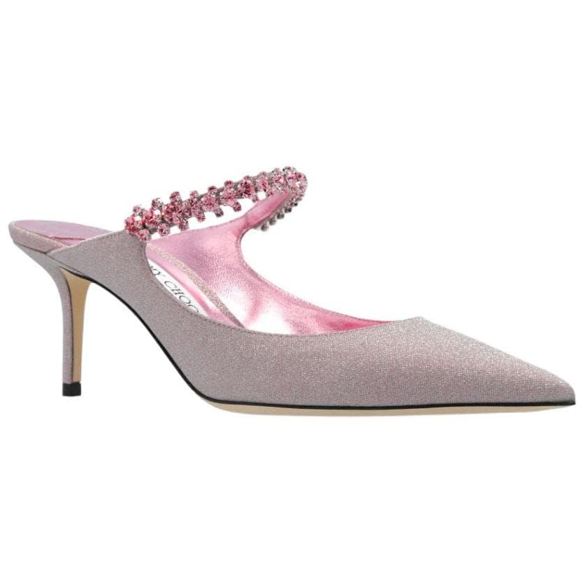 Jimmy Choo Bing Other Closed Toe Slippers 6.5cm Women's Pink 5