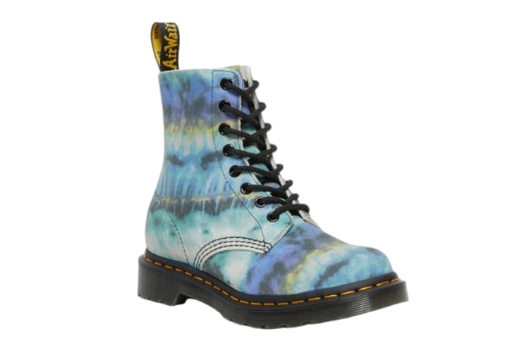 Dr.Martens 1460 Pascal Leather Lace Up Boot Blue Summer Tie Dye Women's 3
