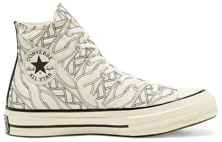 Converse Chuck Taylor All Star 70 Hi Runway Cable Knit Egret Women's 4