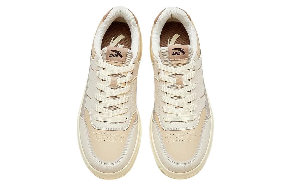 ANTA Skateboard Shoes Men Low-Top Gray Brown 4