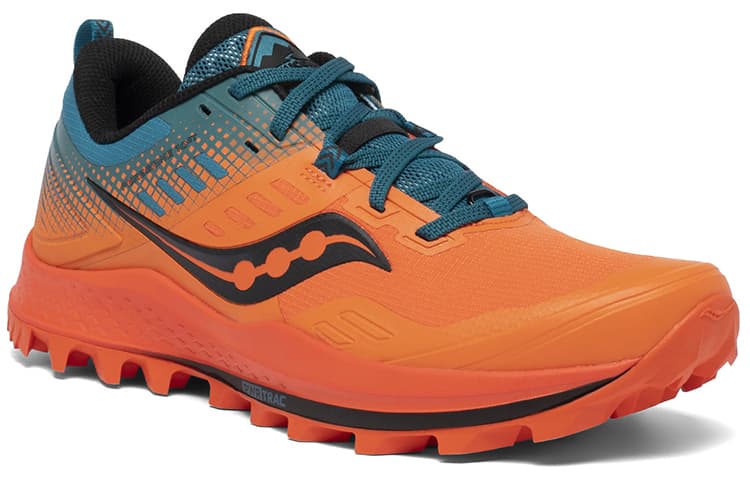 Saucony PEREGRINE 10 Running Shoes Men Low-Top Orange Blue 6