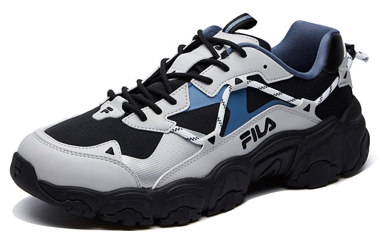 FILA Fluid Low Tops Black Gray Blue 3