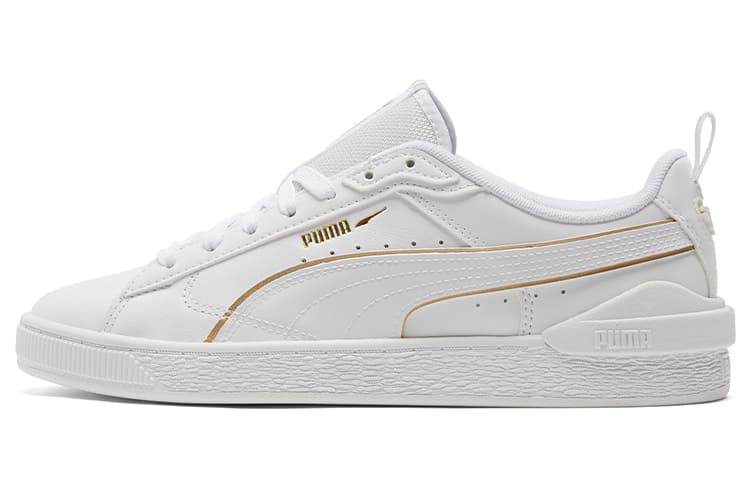 PUMA Suede Bloc 'Liquid Metal White Team Gold' 2