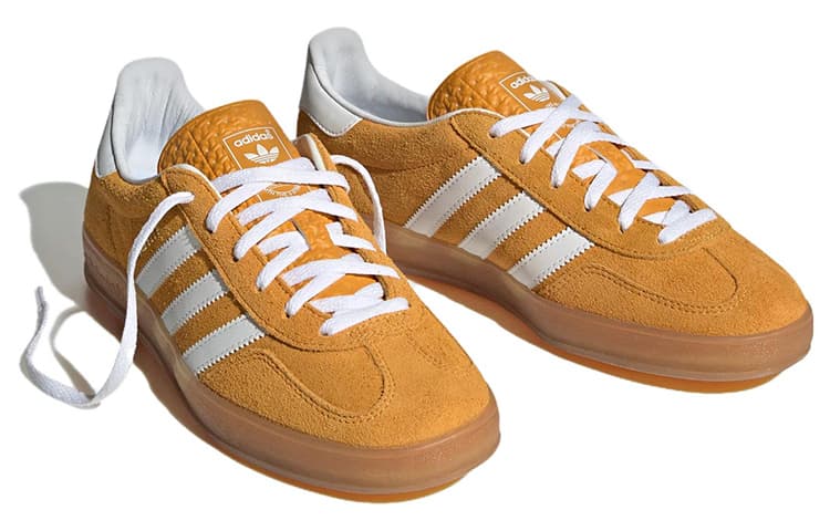 Adidas Originals Gazelle Indoor Orange Peel White Women's 5