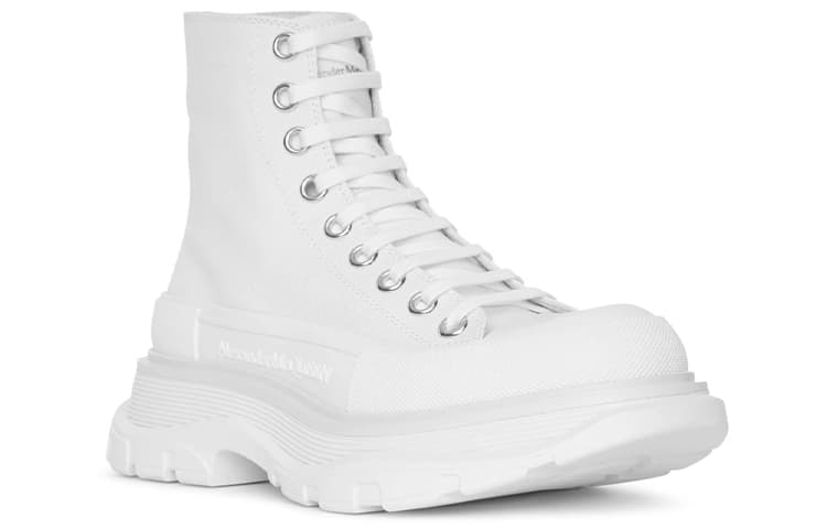 Alexander McQueen Tread Slick Boots 'White' Women's 4