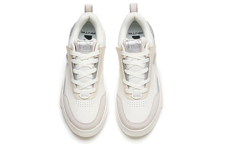 Anta Life Collection Wear-resistant And Lightweight Low-Top Skateboard Shoes Men's White Blue 6