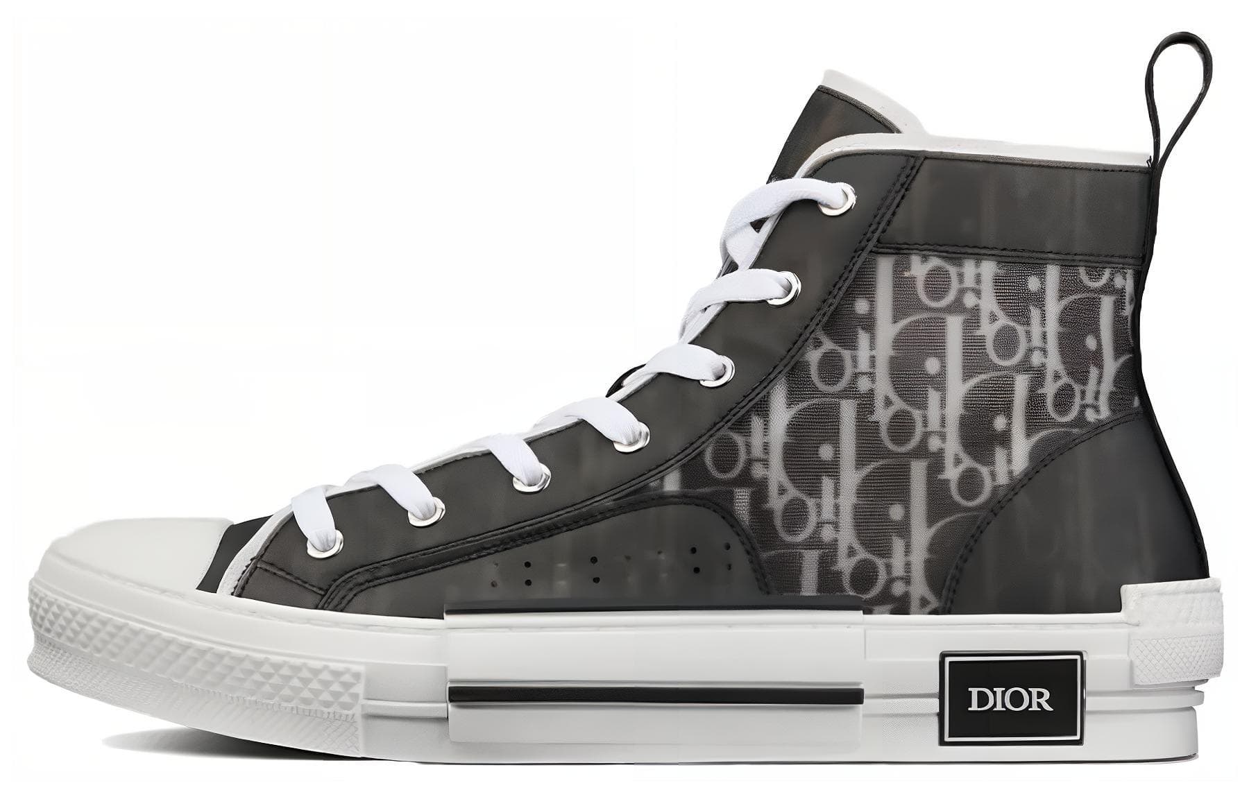 DIOR B23 High Black White Oblique
