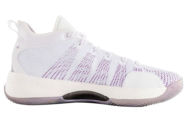 LINING YuShuai 13 Basketball Shoes Men Low-Top Standard White/Roman Purple 4