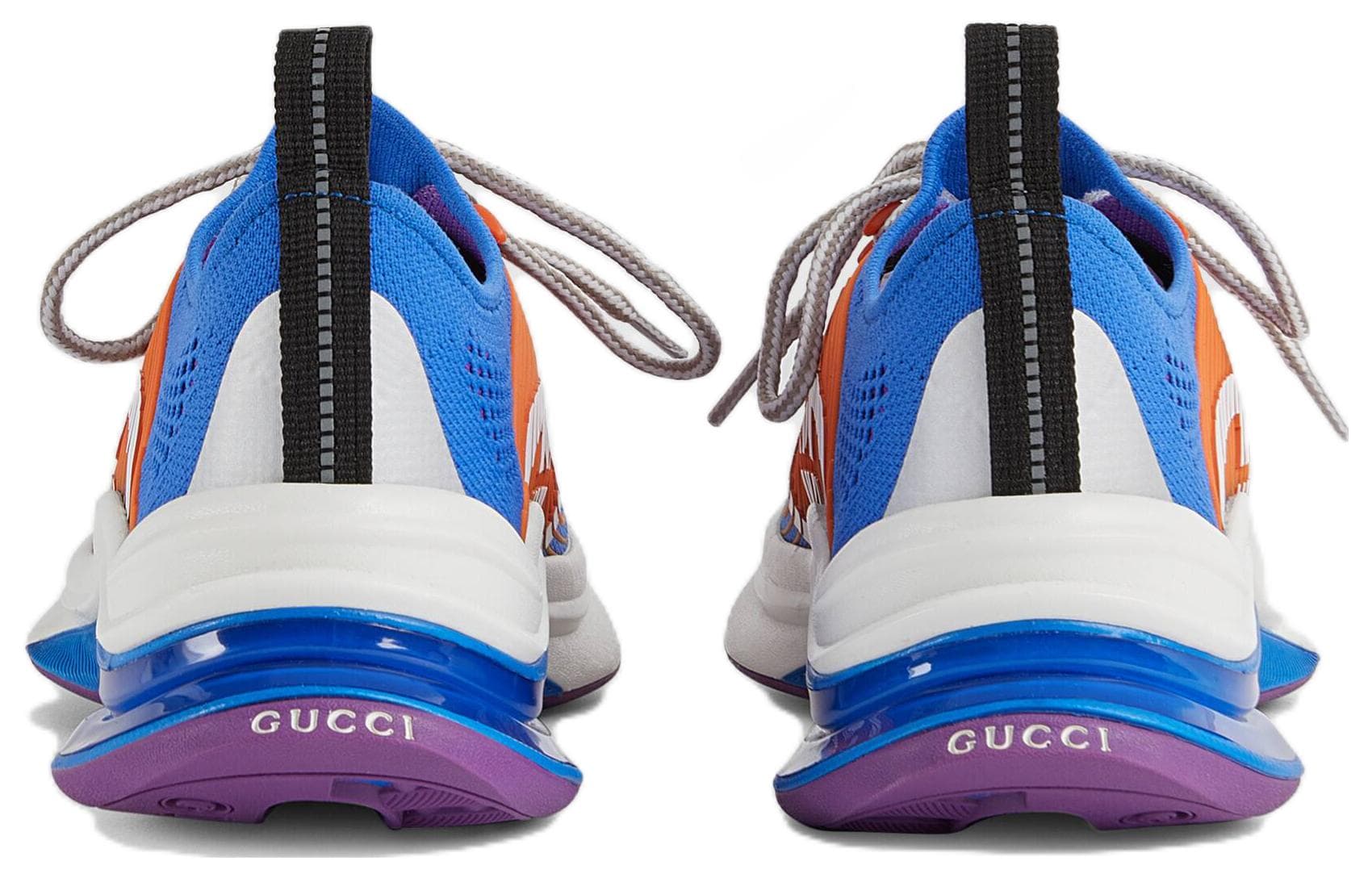GUCCI Women's Run Sneaker 'Blue Orange' Women's 5