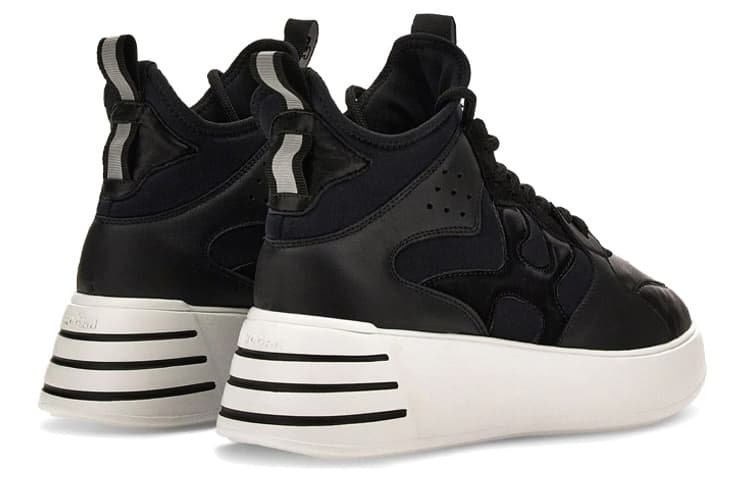 HOGAN Rebel Casual Shoes Women's Mid-Top Black 5