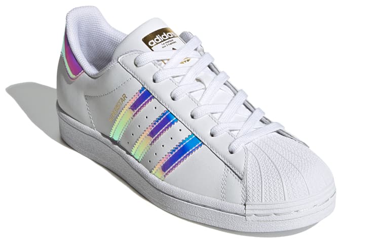 Adidas Originals Superstar White Iridescent Stripes Women's 6