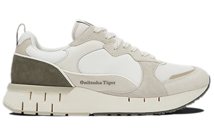 Onitsuka Tiger Bravon Shoes 'White Beige Green' 4