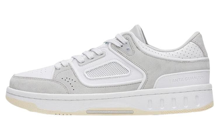 Anta Anta Champion All Weather Series Slip-Resistant Cushioning Low-Top Skateboard Shoes Men's White Gray