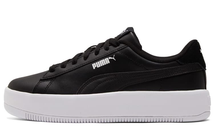 PUMA Lily Platform Board Shoes Black/White Women's 2
