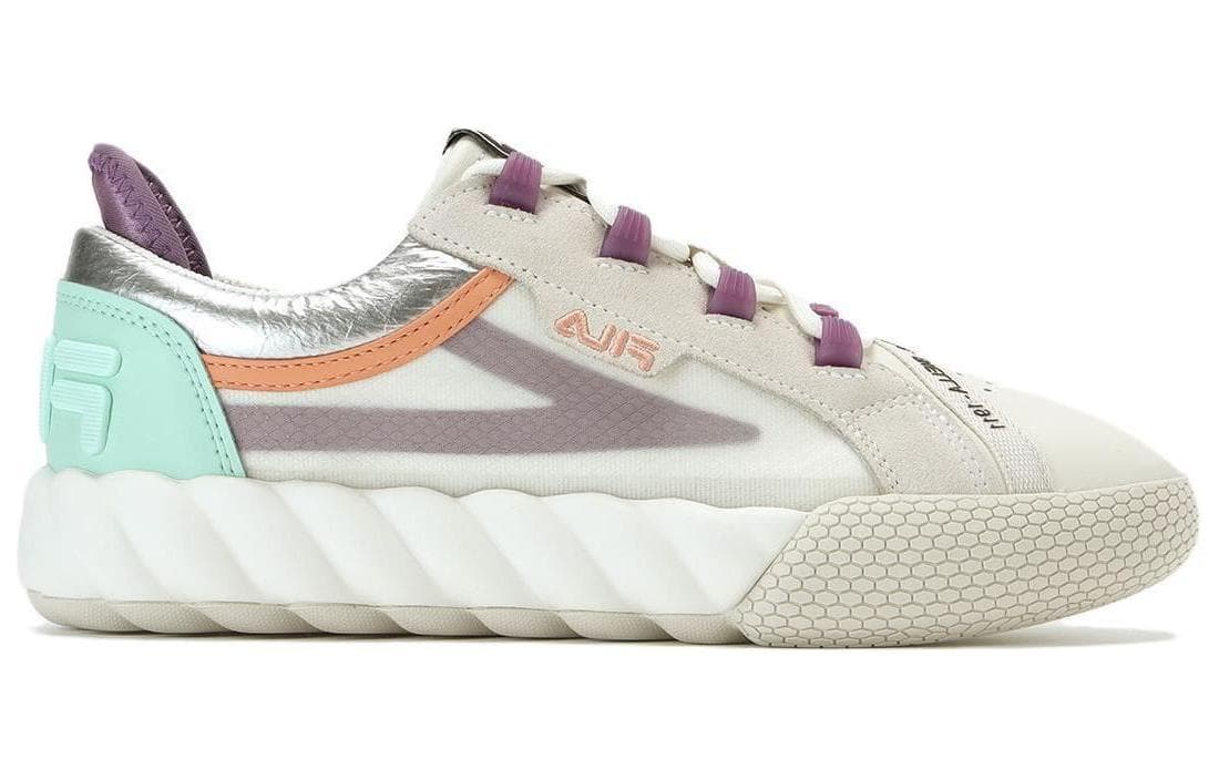 FILA CAMPO Anti-Slip Wear-Resistant Low-Top Skateboard Shoes Women's Ecru 4