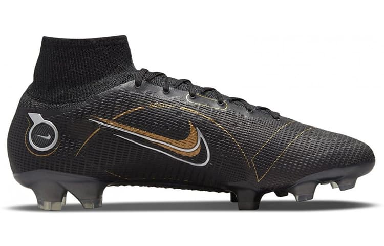 Nike Mercurial Superfly 8 Fg Black Metallic Silver Gold 4