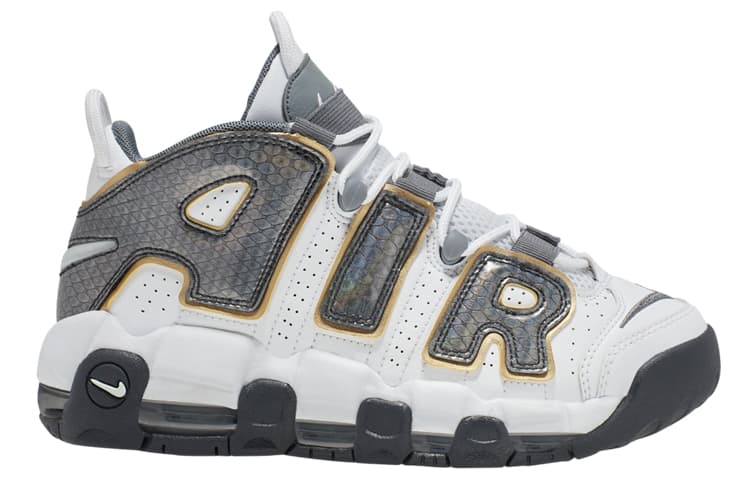 Nike Air More Uptempo White Anthracite Snakeskin GS 4