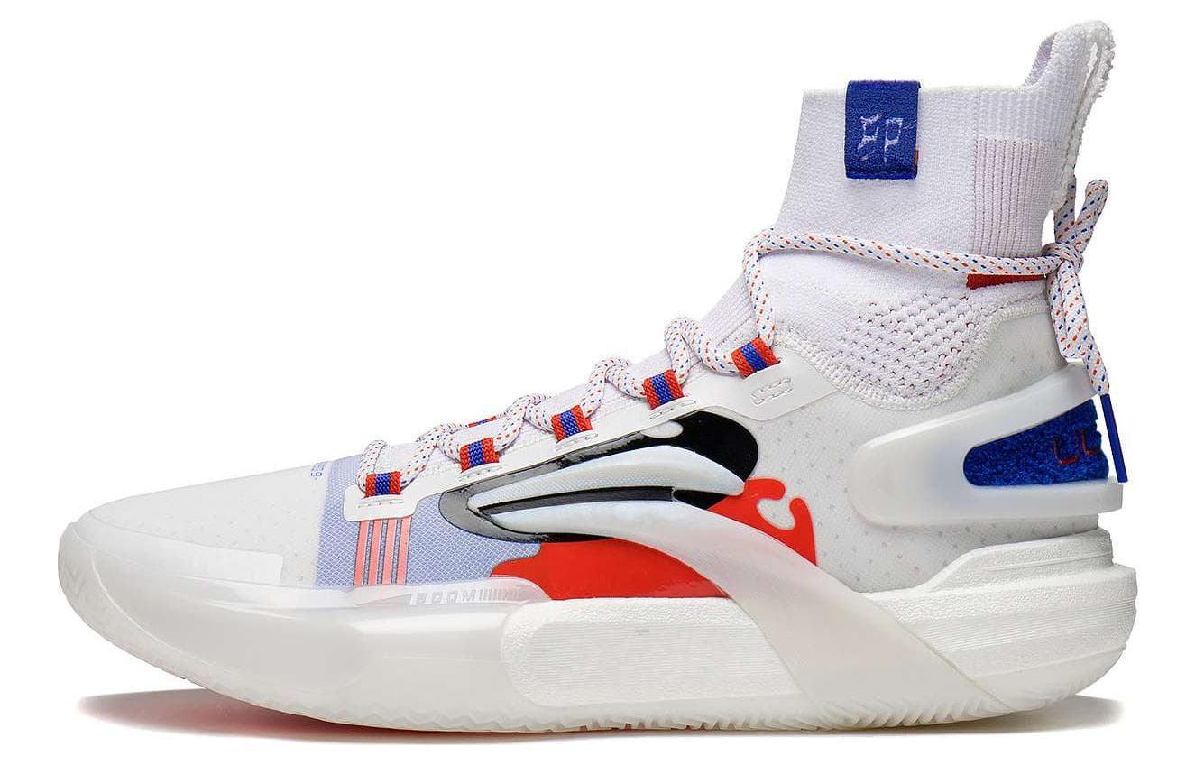 LiNing Speed 9 Ultra Cushioning Anti-Slip And Wear-Resistant High-Top Basketball Shoes Men's White 2