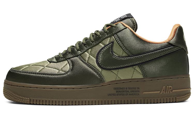 Nike Air Force 1 Low Quilted Satin Pack Cargo Khaki