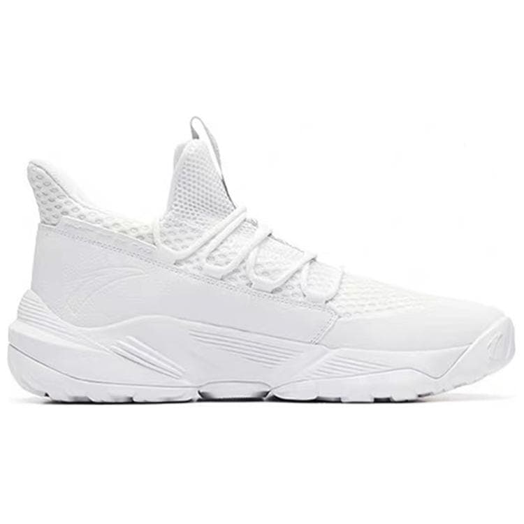 Anta Bastard Cushioning Anti-Slip Wear-Resistant Breathability Low-Top Vintage Casual Shoes Men's White Gray 3