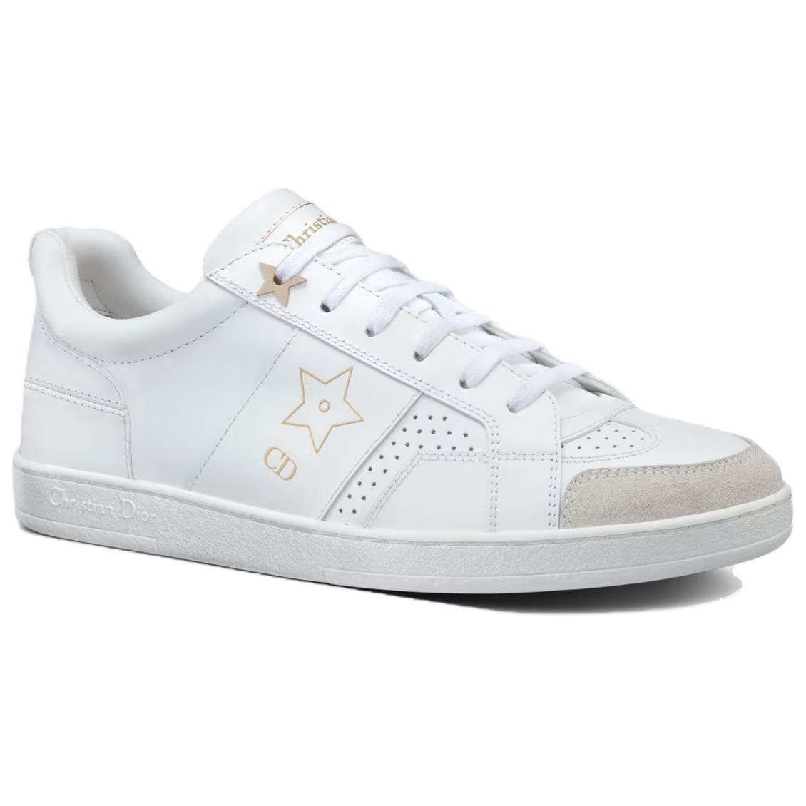 DIOR Star Platform Shoes Stylish Skateboarding Shoes Women's White 6
