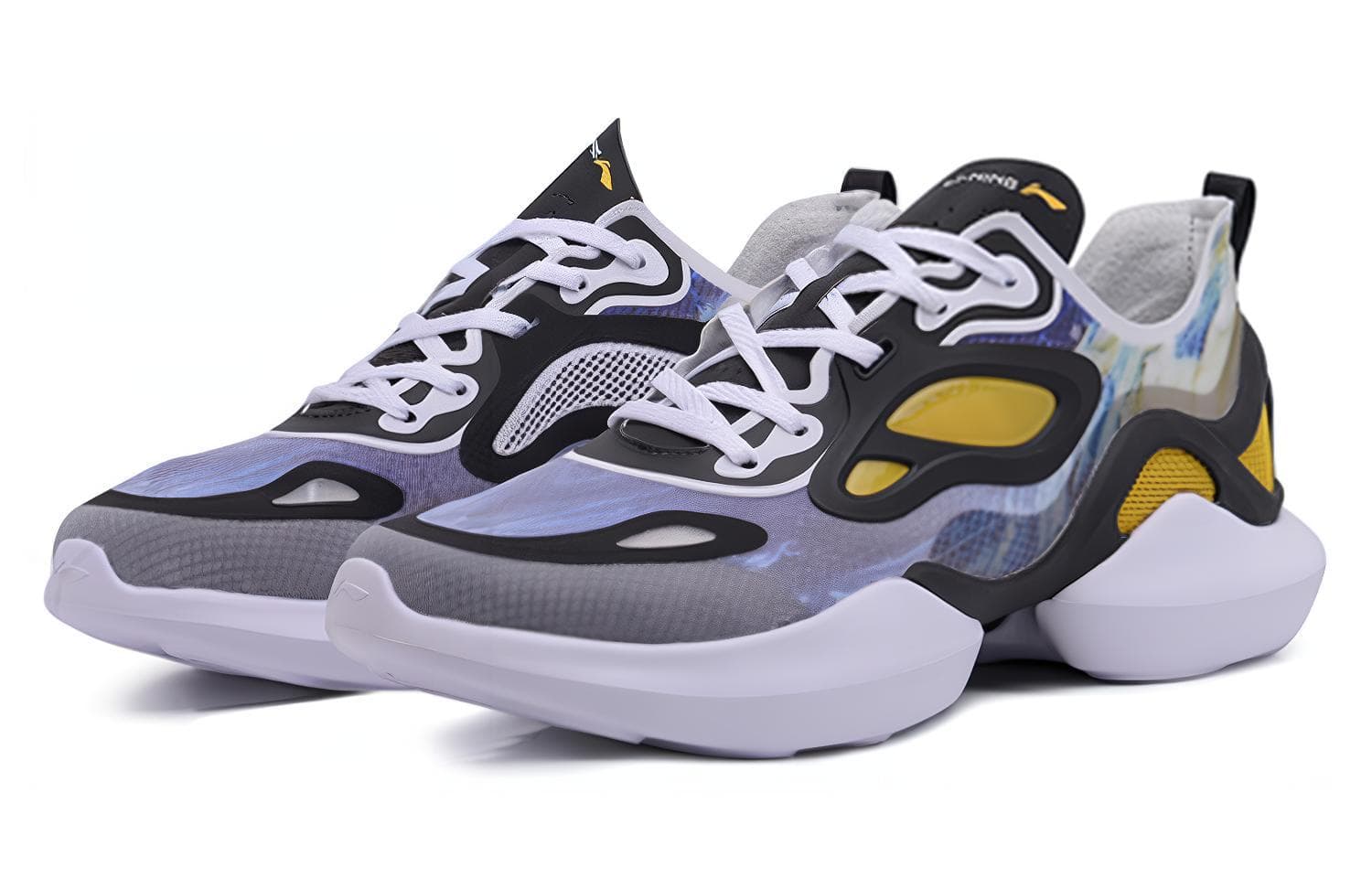LiNing Comet Anti-Slip And Wear-Resistant Breathable Low-Top Sports Casual Shoes Men's Spectrum Yellow 3