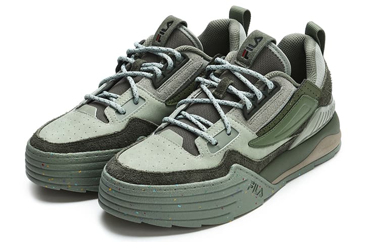 FILA PALA Anti-Slip And Wear-Resistant Lightweight Low-Top Skateboard Shoes Women's Green 5