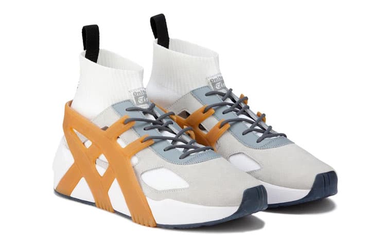 Onitsuka Tiger Big Logo Trainer 2.0 Sock 'White Grey Tan' 6