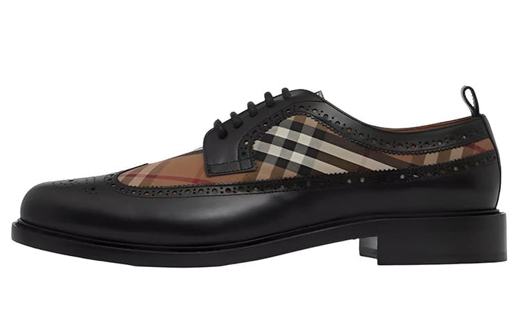 Burberry Vintage Check Panelled Lace-Up Derby Shoes 2