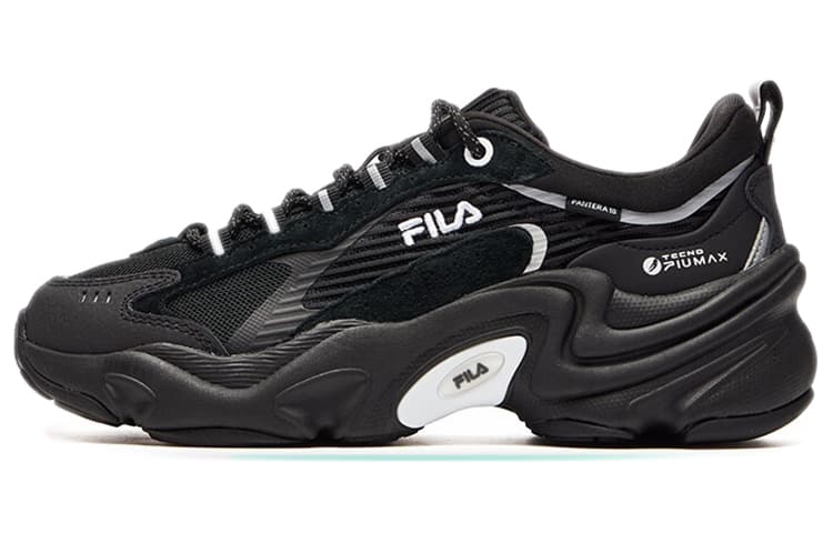 FILA Damping Wearable Platform Clunky Shoes Black Women's 2