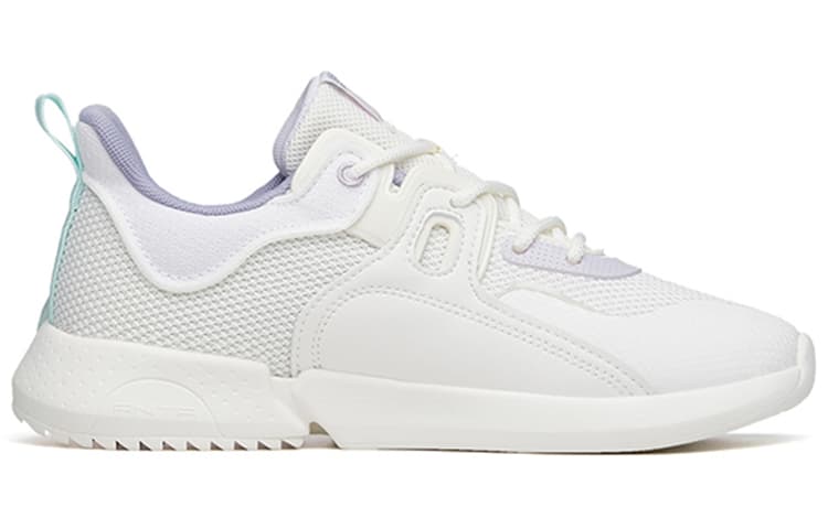 ANTA Rubik's Cube Casual Shoes Women's Low-Top Ivory White/Misty Purple 4