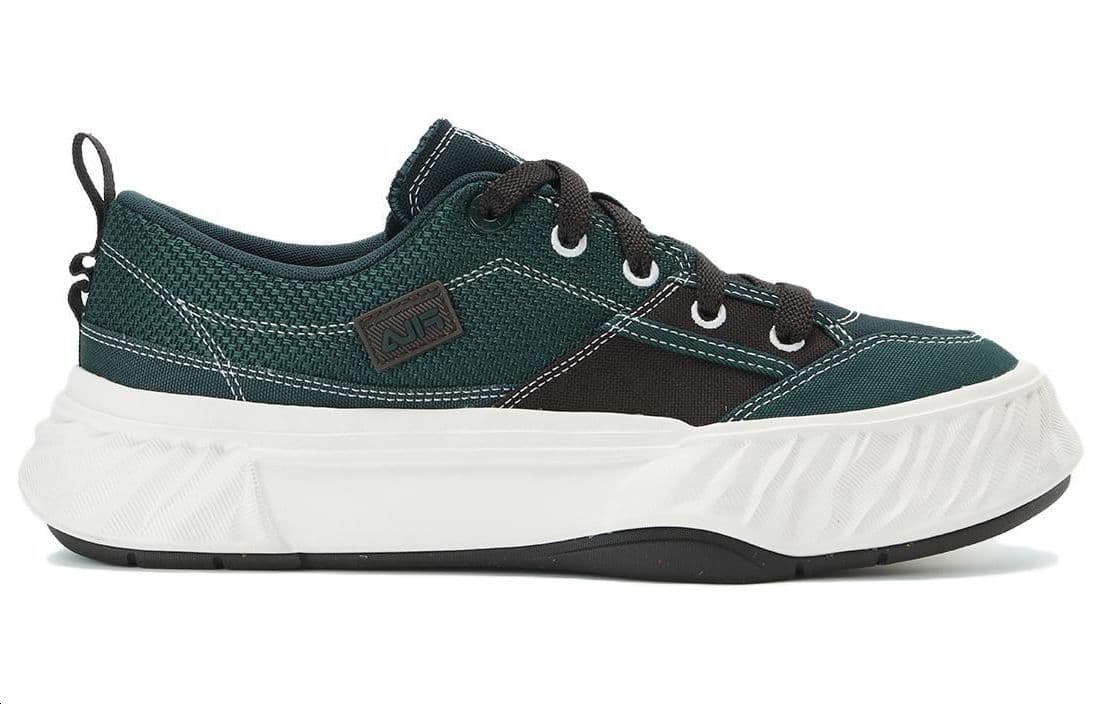 FILA Fosso Anti-Slip Wear-Resistant Low-Top Canvas Shoes Men's Green 4