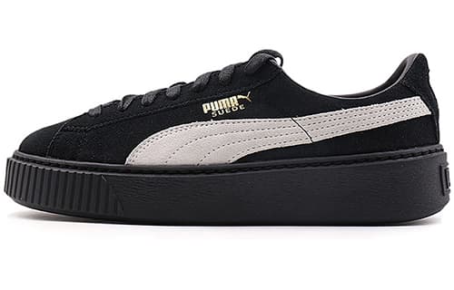PUMA Suede Platform Core 'Black White' Women's 2