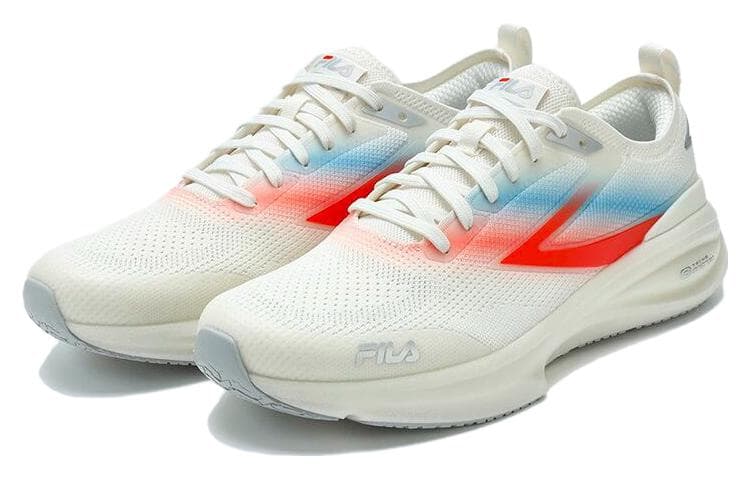 FILA NUVOLE Cushioning Anti-Slip And Wear-Resistant Low-Top Training Running Shoes Men's White Orange 4