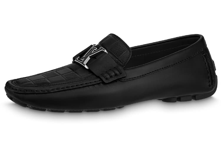 LOUIS VUITTON Monte Carlo Moccasin Shoes 'Black Plaid Top' 2