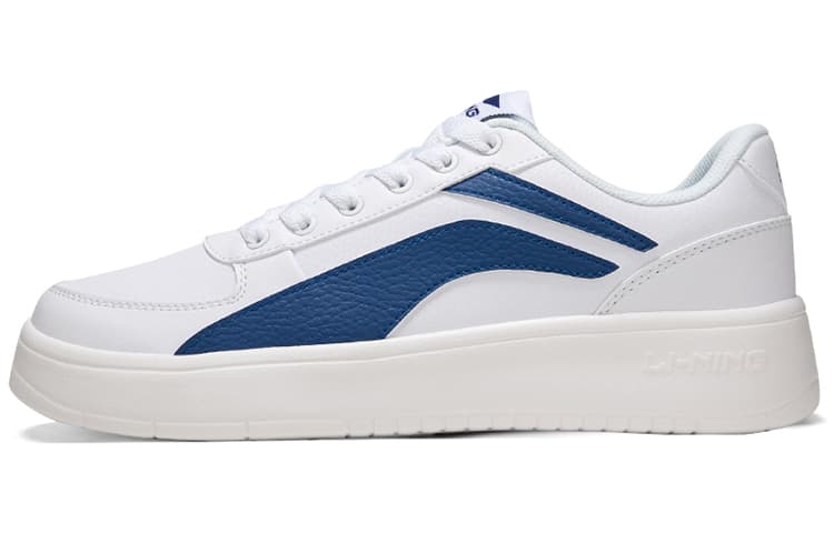 LiNing Anti-Slip And Wear-Resistant Lightweight Low-Top Skateboard Shoes Men's White Blue 2