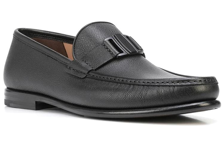 Ferragamo Gancini Men's Casual Shoes Men Low-Top Black 6