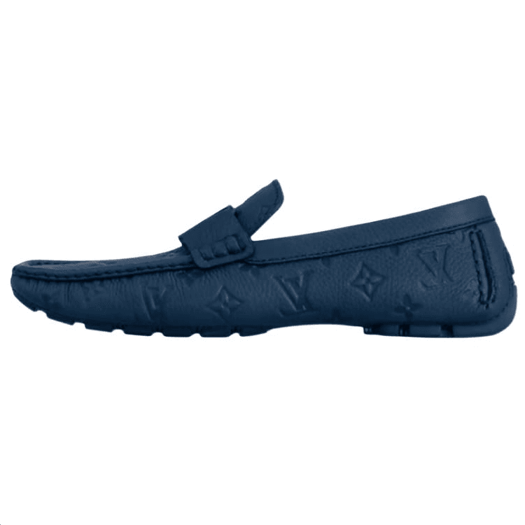 LOUIS VUITTON Monte Carlo Loafers Men's Blue 2