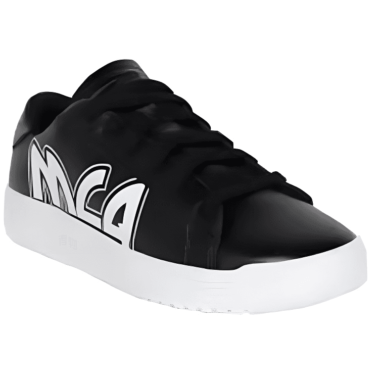 Alexander McQueen Leather Logo Print Low-Top Sneakers Women's Black 5